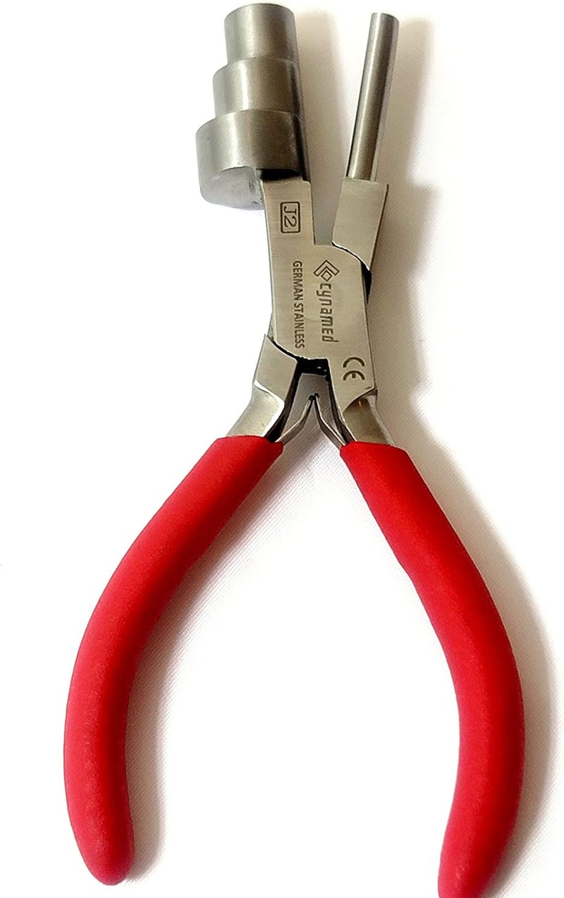 CYNAMED German Heavy Duty Bail Making Pliers,6 IN 1 Wire Looping Forming Pliers, BIG SIZE LOOPING PLIERS 13,16 & 20MM,SMALL LOOPING PLIER, 5, 7,10MM Anti Slip comfort grip handle - Image 4